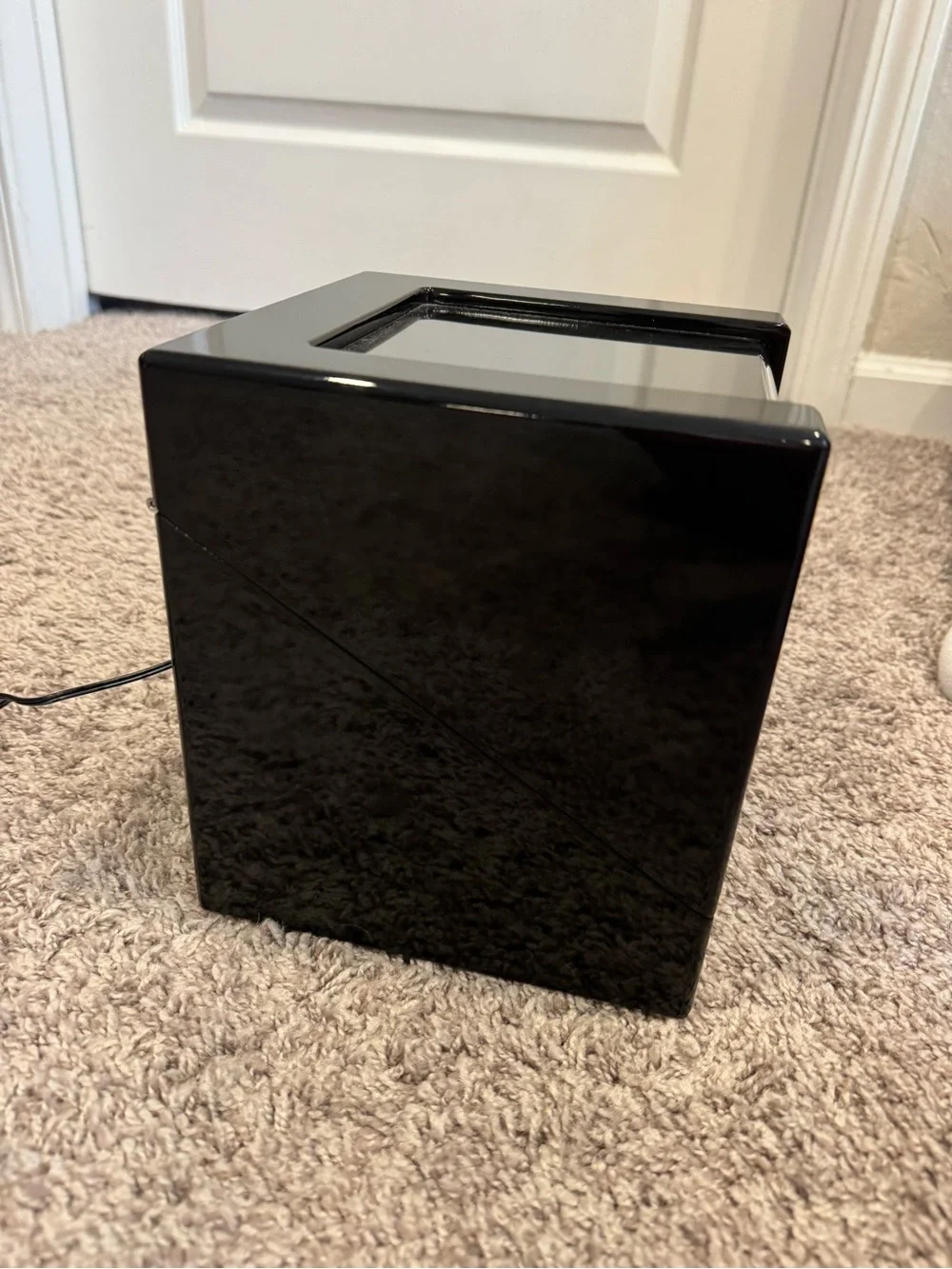 Black Dual Watch Winder with Clear Display